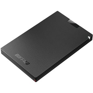 バッファロー USB3.2（Gen1）ポータブルSSD 2.0TB ブラック SSD-PG2.0U3-BC 1台