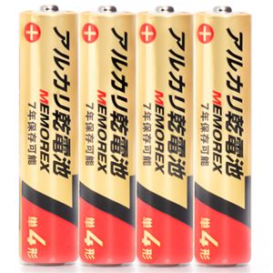 メモレックス・テレックス アルカリ乾電池単4形 LR03/1.5V 40S7 1パック（40本）