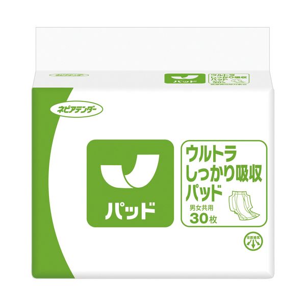 (まとめ）王子ネピア ネピアテンダーウルトラしっかり吸収パッド 1セット（180枚：30枚×6パック）【×5セット】