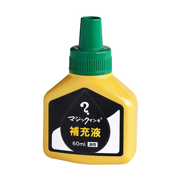 （まとめ）寺西化学 マジックインキ用補充インキ60ml 緑 MHJ60J-T4 1本【×5セット】