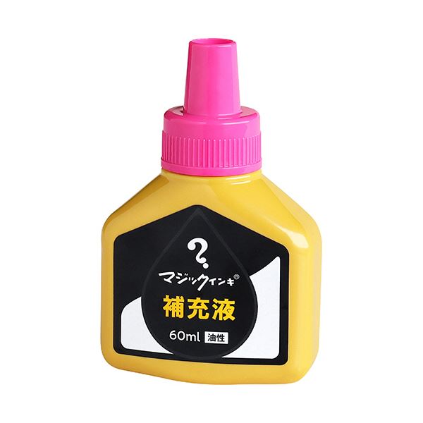 （まとめ）寺西化学 マジックインキ用補充インキ60ml 桃 MHJ60J-T12 1本【×5セット】