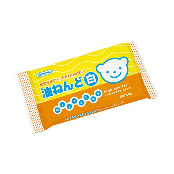 デビカ 油ねんど（白） 標準500g 090149 1セット（30個）