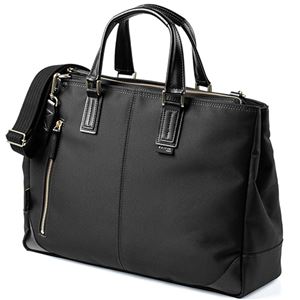 サンワダイレクト 日本製ビジネスバッグ(2WAY・高強度ナイロン使用・ブラック) 200-BAG156BK 1個