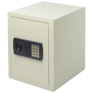 サンワダイレクト 電子金庫(テンキー・鍵式・壁掛け対応・中棚付き・43リットル) 200-SL045 1台