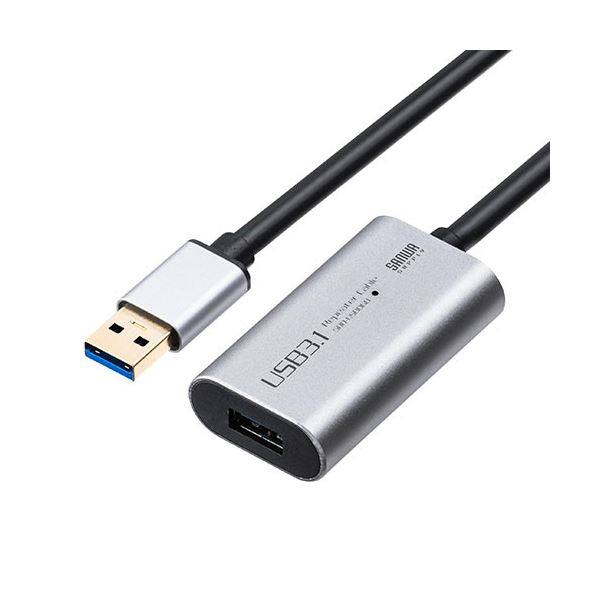 サンワダイレクトUSB延長ケーブル(USB 3.21・アクティブタイプ・ACアダプタ付属・バス/セルフパワー) 10m 500-USB0681本