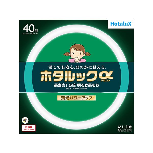 ホタルクス(NEC) 環形蛍光ランプホタルックα MILD 40形 昼白色 FCL40ENM/38-SHG-A2 1個