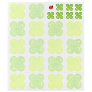ミドリ 色紙用 寄せ書きシールクローバー柄 83711006 1セット(180枚:18枚×10パック)