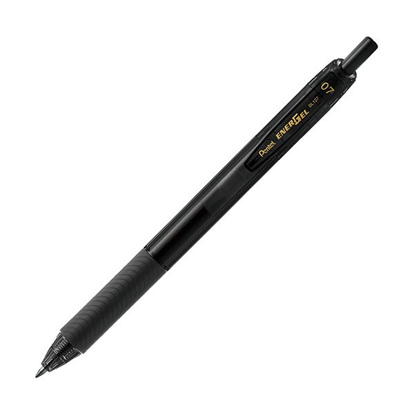 （まとめ） ぺんてる ゲルインキボールペンエナージェルエス 0.7mm 黒 BL127-A 1セット（10本） 【×3セット】