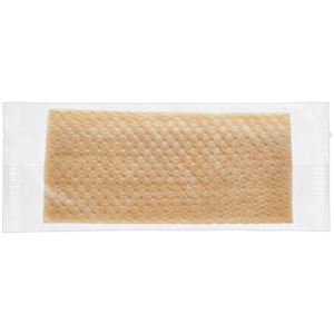 （まとめ） TANOSEE 紙エンボスおしぼり 未晒平型 1セット（1200本：100本×12パック） 【×3セット】