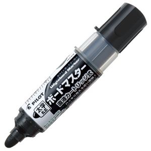 （まとめ） パイロットボードマーカー ボードマスター 太字丸芯 ブラック WMBM-18BM-B 1本 【×10セット】