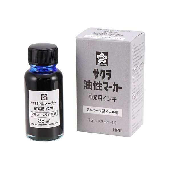 （まとめ） サクラクレパス油性マーカー補充用インキ 25ml あお HPK#36 1個 【×5セット】