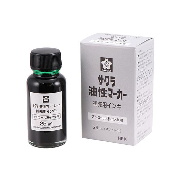 （まとめ） サクラクレパス油性マーカー補充用インキ 25ml みどり HPK#29 1個 【×5セット】