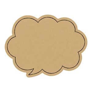 （まとめ） ササガワ手書きPOP用カード 吹出し型 大 クラフト 16-1761 1パック（10枚） 【×3セット】