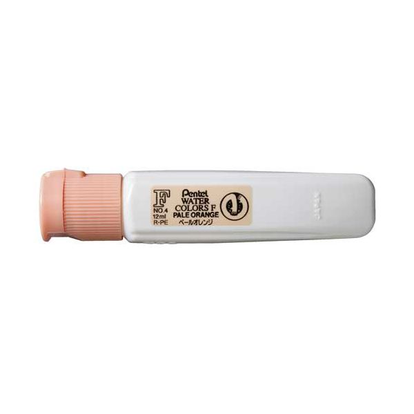 （まとめ） ぺんてる水彩えのぐ エフ水彩 ポリチューブ入 単色 12ml ペールオレンジ WFCT04 1セット（5本） 【×2セット】