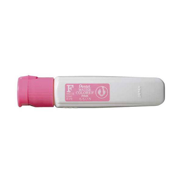 （まとめ） ぺんてる水彩えのぐ エフ水彩 ポリチューブ入 単色 12ml ももいろ WFCT15 1セット（5本） 【×2セット】