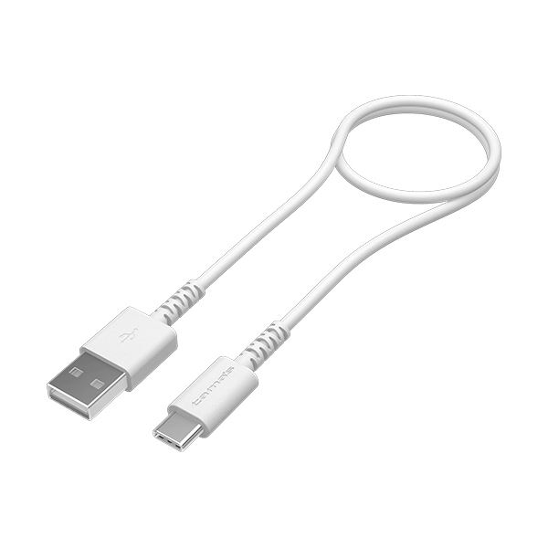 （まとめ） 多摩電子工業USB2.0 Type-C／USBケーブル ホワイト 50cm TH223CA05W 1本 【×2セット】