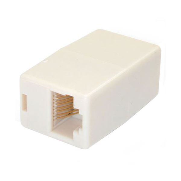 （まとめ） StarTech.com Cat5e対応LANケーブル用延長コネクタ メス／メス ベージュ RJ45COUPLER 1個 【×2セット】