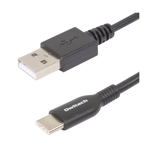 （まとめ） オウルテックやわらかく断線に強い 高い耐久性と柔軟性を併せ持つUSB Type-Cケーブル ブラック 0.5m OWL-CBKCASR5-BK1本 【×2セット】