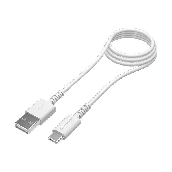 （まとめ） 多摩電子工業USB2.0 Type-C／USBケーブル ホワイト 1.0m TH223CA10W 1本 【×2セット】