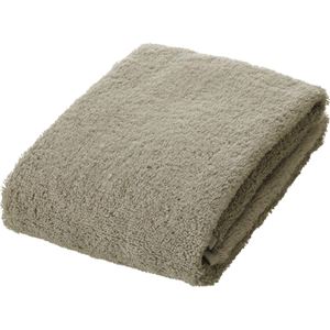 (まとめ) 伊澤タオルふんわりやわらか ロングフェイスタオル グレー 1枚 【×3セット】