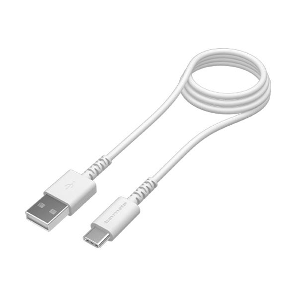 （まとめ） 多摩電子工業USB2.0 Type-C／USBケーブル 抗菌 ホワイト 1.0m TH149CA10QW 1本 【×2セット】