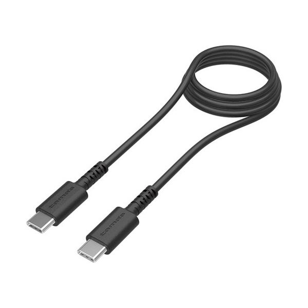 （まとめ） 多摩電子工業USB2.0 Type-C／Type-Cケーブル ブラック 1.0m TH265CC10K 1本 【×2セット】