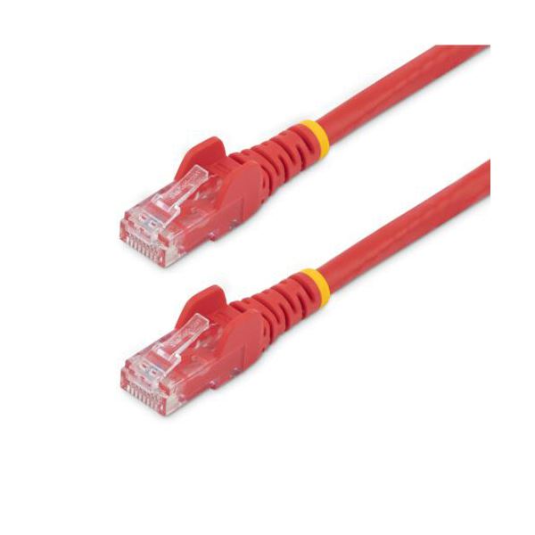 （まとめ） StarTech.com カテゴリ6 LANケーブル RJ45モールドコネクタ 0.5m レッド N6PATC50CMRD1本 【×2セット】