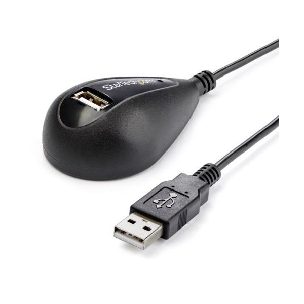 StarTech.com USB2.0延長ケーブル 1.5m A（オス）-A（メス） ブラック USBEXTAA5DSK1本