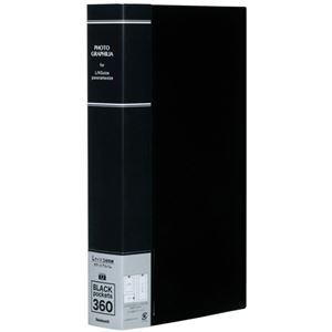 ナカバヤシフォトグラフィリア L判3段×1列 360枚収納 ブラック PHL-1036-D 1冊