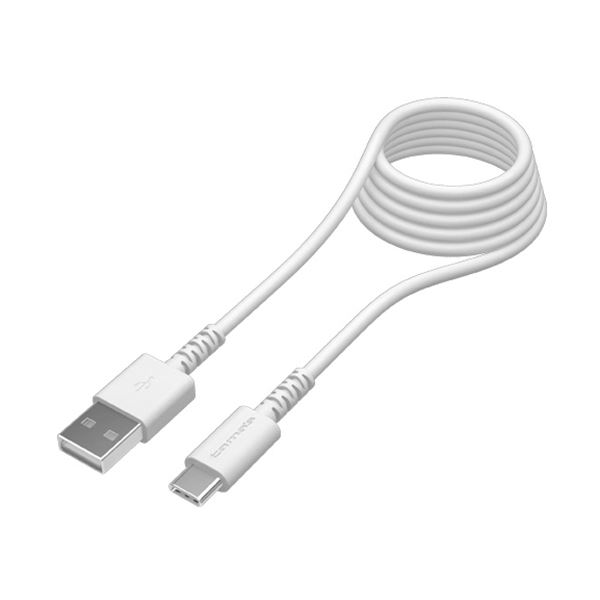 多摩電子工業USB2.0 Type-C／USBケーブル 抗菌 ホワイト 2.0m TH149CA20QW 1本