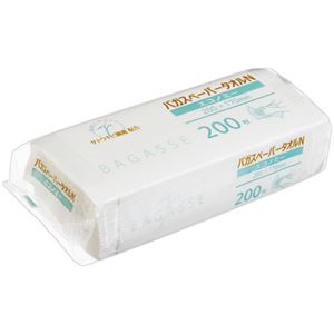 オザックスバガスペーパータオルN（エコノミー） 200枚／パック 1セット（50パック）