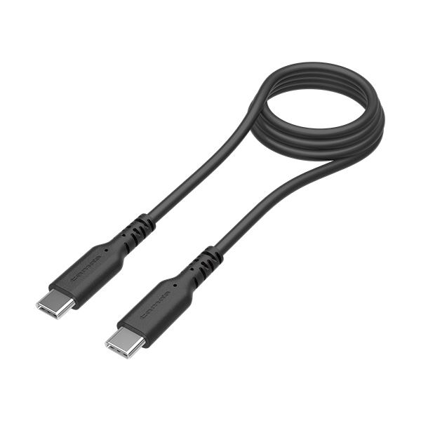 多摩電子工業USB2.0 Type-C／Type-Cソフトケーブル 過熱防止 ブラック 1.0m TH279CC10K 1本