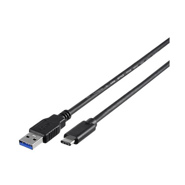 バッファローUSB3.1 Gen1ケーブル（A to C） ブラック 0.5m BSUAC31105BK 1本