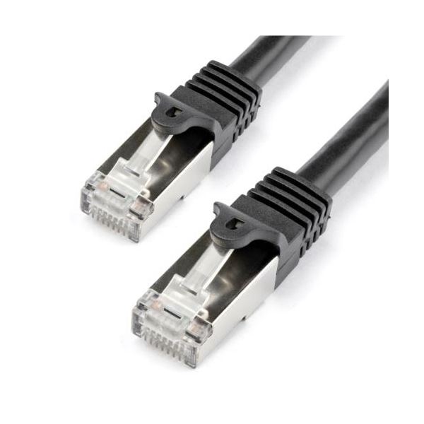 StarTech.com カテゴリ6 LANケーブル S／FTP ツメ折れ防止RJ45コネクタ 1m ブラック N6SPAT1MBK1本