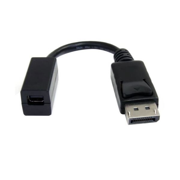 StarTech.com DisplayPort-Mini DisplayPort変換ケーブル 15cm ブラックDP2MDPMF6IN 1個