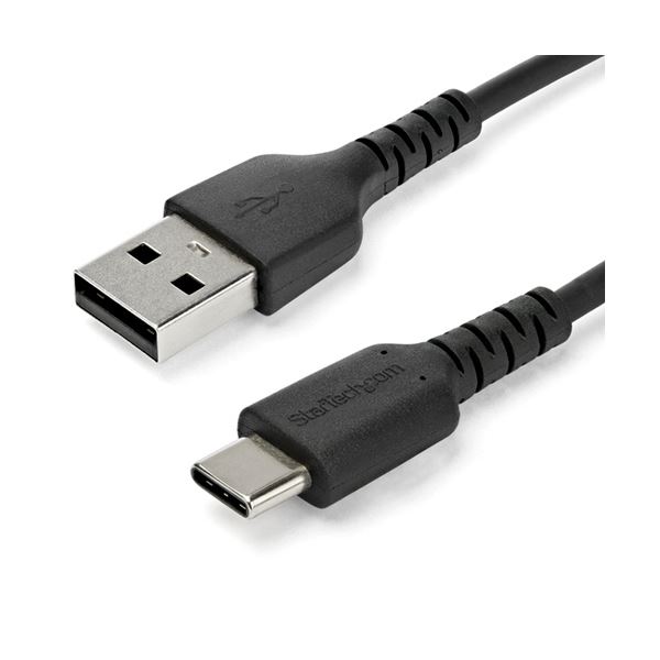 StarTech.com USB A-USB Cケーブル 1m アラミド繊維補強 ブラック RUSB2AC1MB 1本