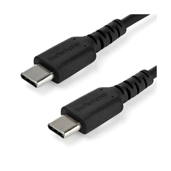 StarTech.com USB-Cケーブル 1m アラミド繊維補強 ブラック RUSB2CC1MB 1本