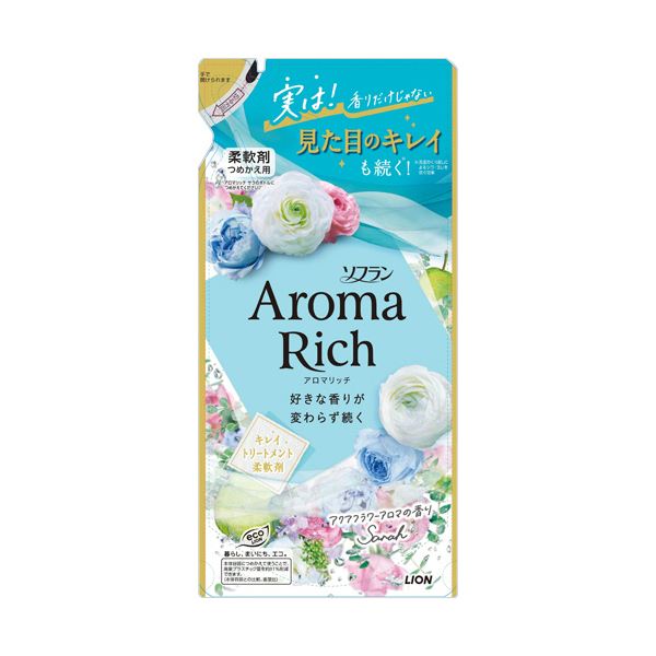 （まとめ） ライオン ソフランアロマリッチ サラ つめかえ用 380mL 1パック 【×5セット】