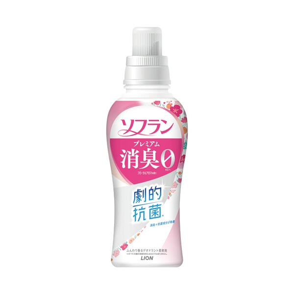 （まとめ） ライオン ソフランプレミアム消臭 フローラルアロマの香り 本体 510mL 1本 【×5セット】