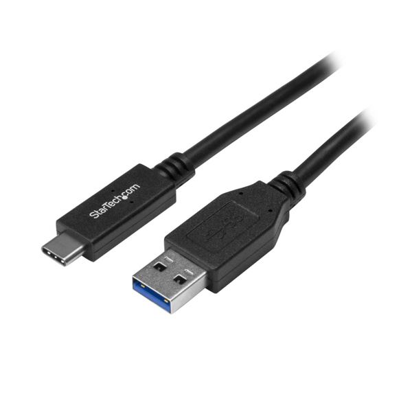 StarTech.com USB3.1ケーブル タイプA オス（9ピン）-Type-C オス（24ピン） ブラック 1mUSB31AC1M 1本