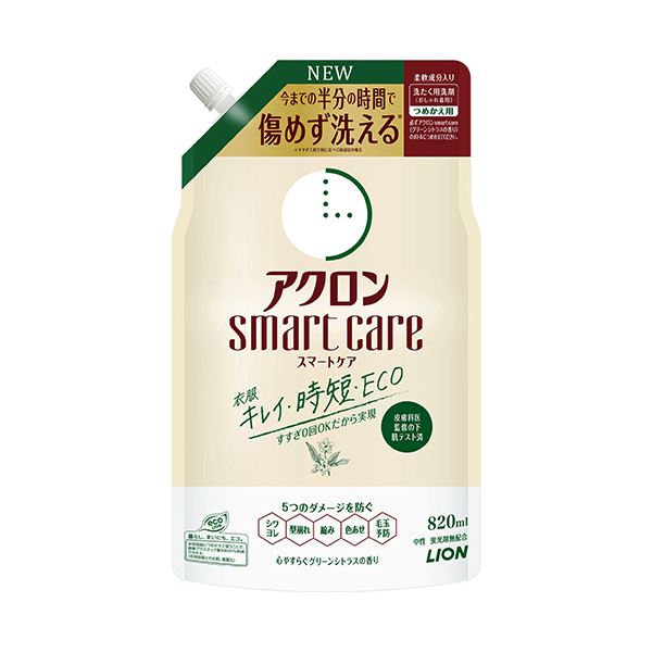 （まとめ） ライオン アクロンスマートケア つめかえ用 820mL 1個 【×2セット】