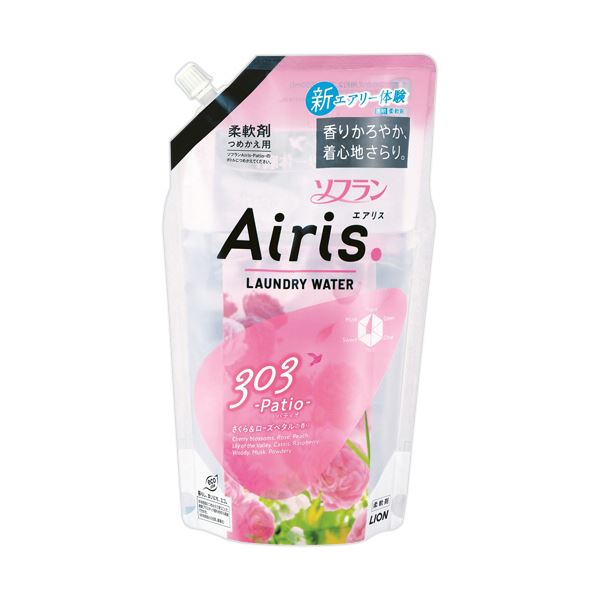 （まとめ） ライオン ソフランAiris パティオ つめかえ用 850ml 1個 【×2セット】