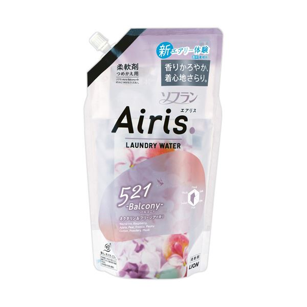 （まとめ） ライオン ソフランAiris バルコニー つめかえ用 850ml 1個 【×2セット】