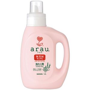 （まとめ） サラヤアラウ.洗たく用せっけん 本体 1.2L 1本 【×2セット】