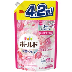 （まとめ） P＆Gボールドジェル 華やかプレミアムブロッサムの香り つめかえ用 ウルトラジャンボサイズ 1680g 1パック 【×2セット】