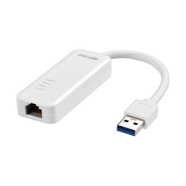 バッファローGiga対応 Type-A USB3.2（Gen1）用LANアダプター ホワイト LUA5-U3-AGTE-WH 1個