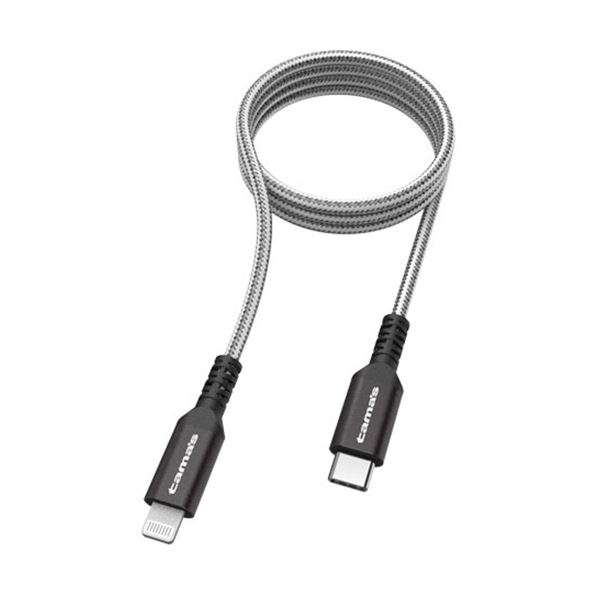 多摩電子工業USB Type-C to Lightningメタルケーブル ブラック 1.0m TH226LCM10K 1本