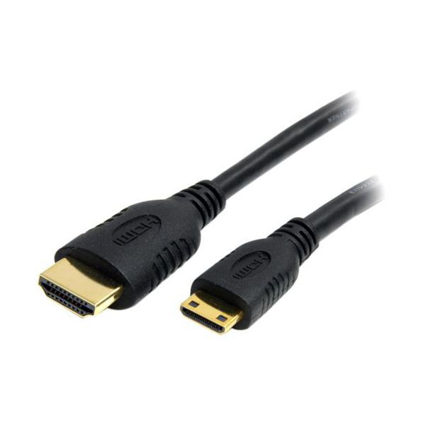 StarTech.com イーサネット対応ハイスピードHDMIケーブル 2m HDMI（タイプA）オス-MiniHDMI（タイプC）オス ブラック HDACMM2M 1本