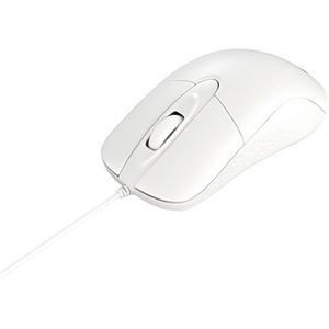 バッファロー有線光学式 3ボタン 防水防塵マウス 簡易包装 ホワイト BSMOUWPWHZ 1個