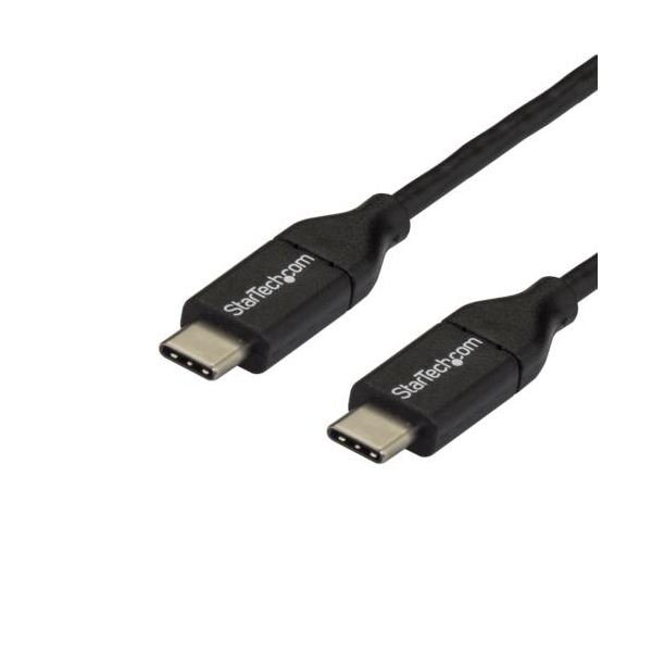 StarTech.com USB2.0ケーブル TypeC（オス）-TypeC（オス） 3m ブラック USB2CC3M1本